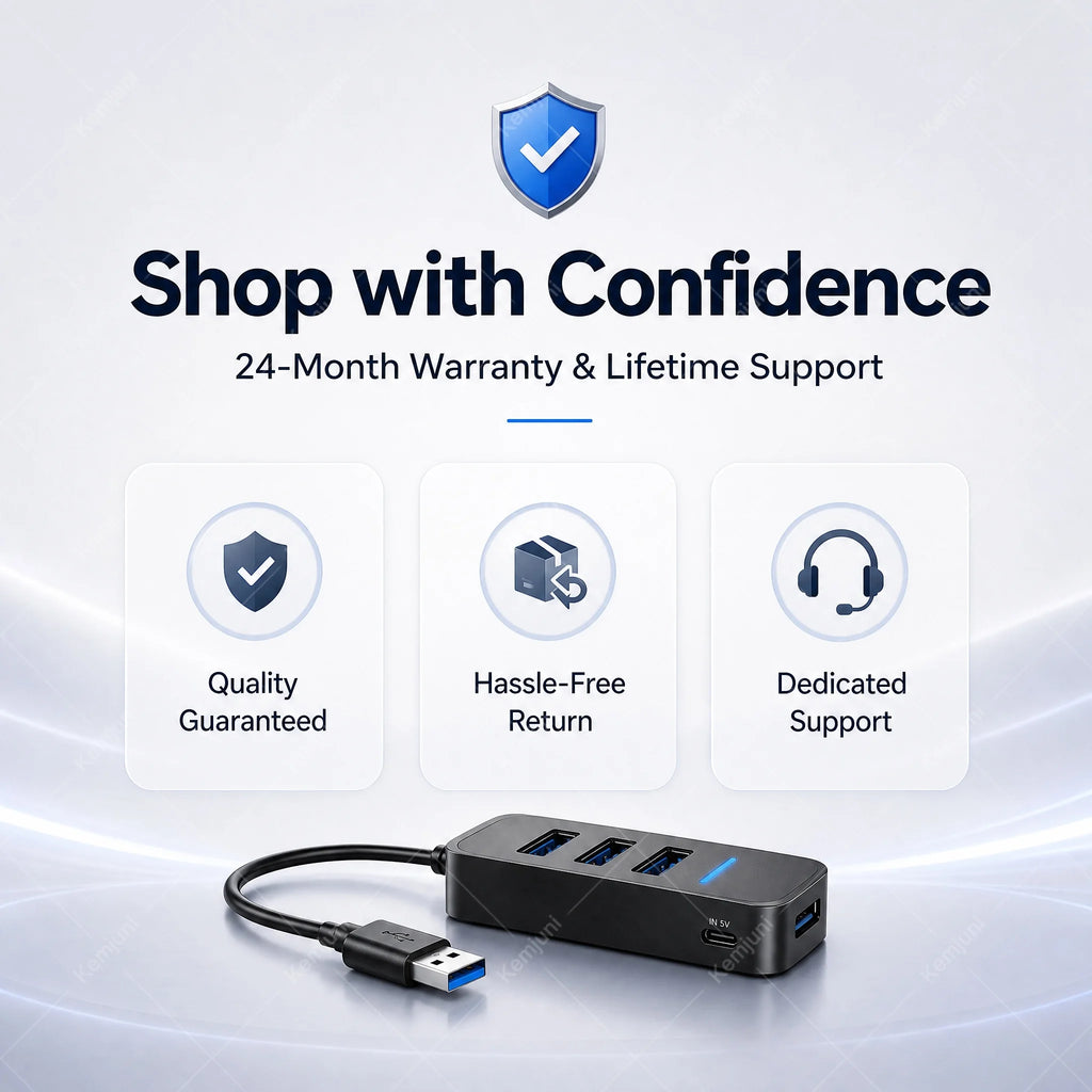 USB 3.0 Hub 4 Ports 5M Extension Cable Multi Port USB Hub Adapter High Speed Data Transfer for Laptop PC Computer Notebook