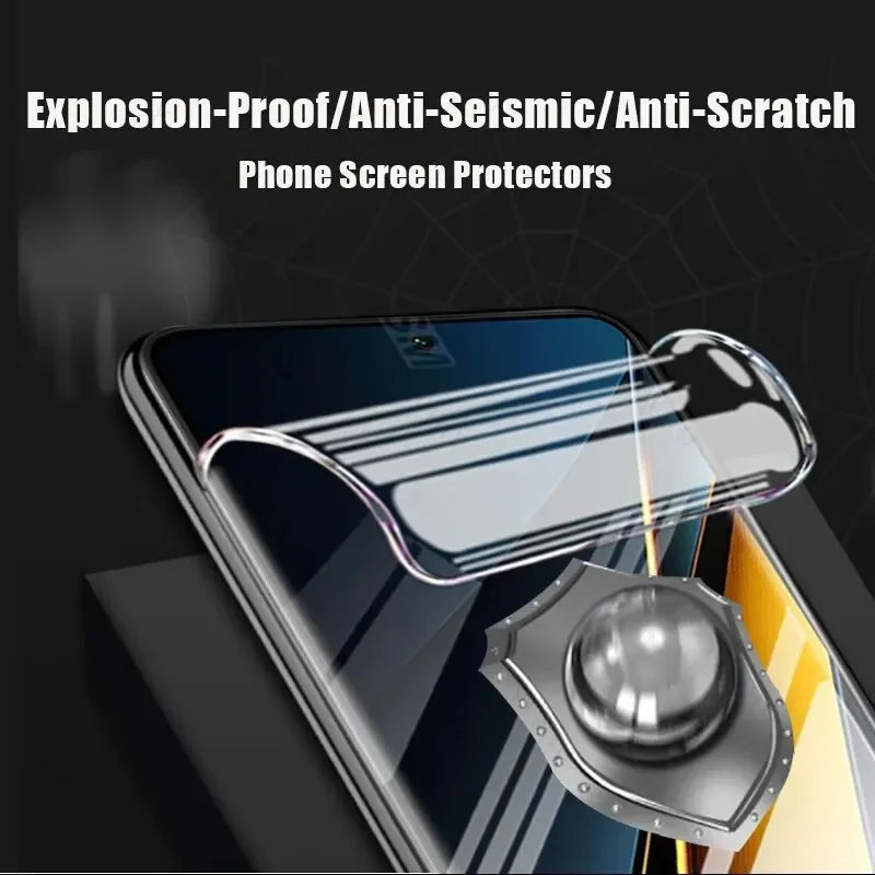 5 Pcs Hydrogel Film For Xiaomi Redmi Note 15 14 13 12 Pro Plus Poco X7 X6 Pro Xiaomi 15T 14T 13T Pro Full Cover Screen Protector