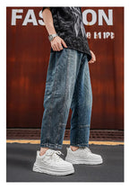 2026 Summer Men's White Platform Sneakers Leather Casual Shoes Thick Sole Streetwear Trendy Footwear