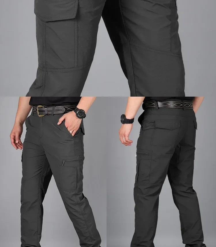 Asian size Mens Summer Tactical Cargo Pants Army Military Style Streetwear Jogger Hiking Trekking Mountain Work Casual Trousers
