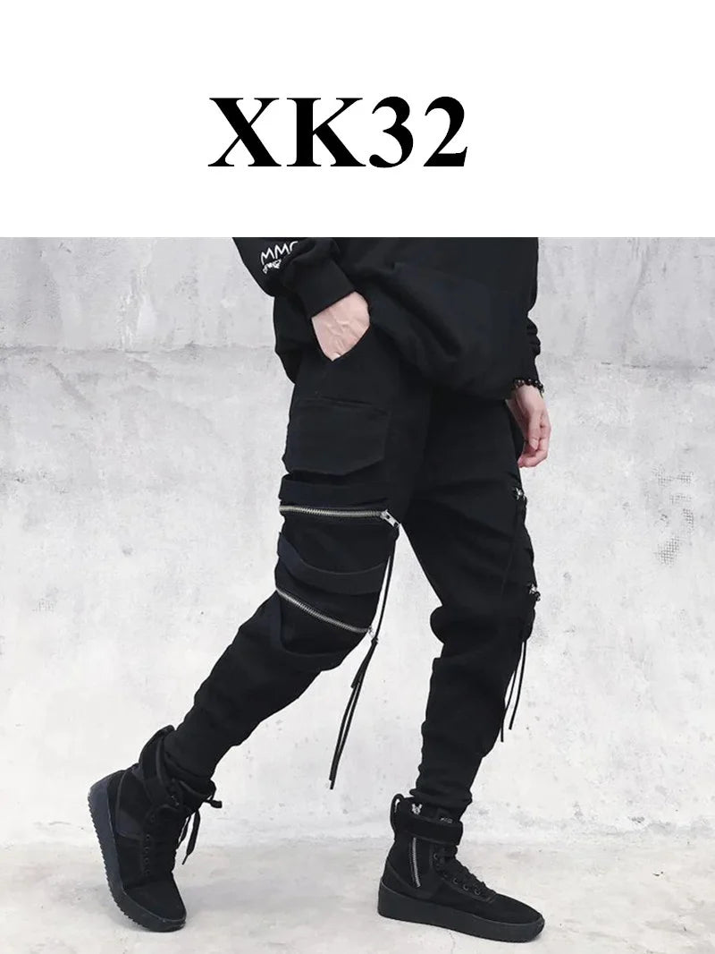 Mens Techwear Sweatpants Y2K Streetwear Jogging Pants Men Hip Hop Street Dance Casual Trousers Vintage Cargo Pant Pantalon Homme