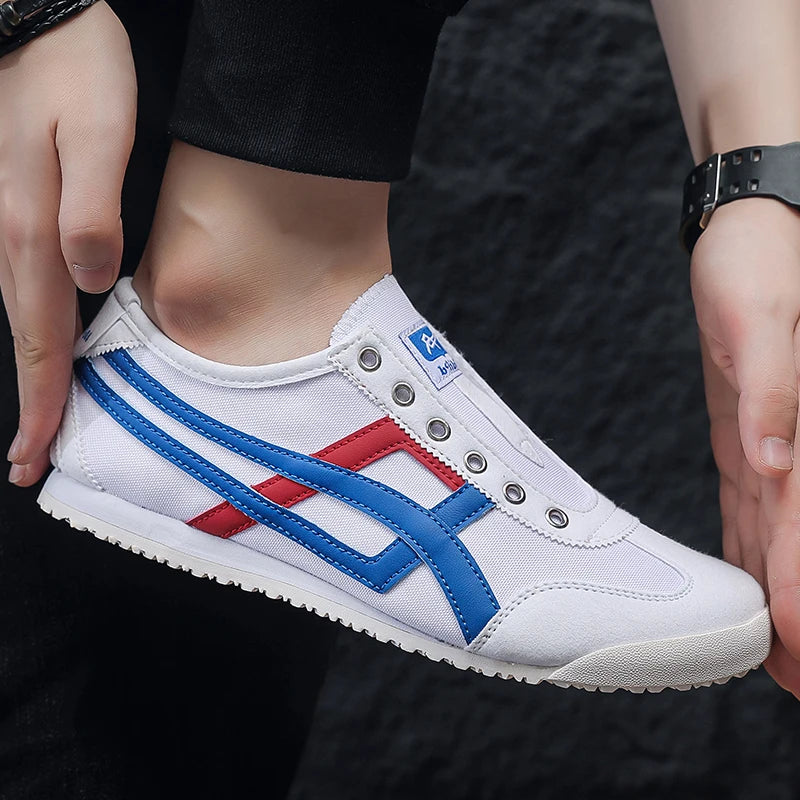 Design Canvas Mesh Shoes Men Casual Sneakers Flat Sports Shoes Walking Running Ligthweight Anti-skid Breathable Sale Promotion