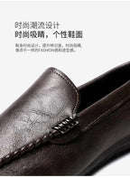 In 2025, the new men's casual soybean shoes are fashionable and versatile, and men's work shoes is black and brown  size 39-46.
