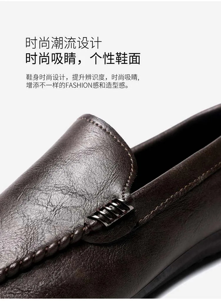 In 2025, the new men's casual soybean shoes are fashionable and versatile, and men's work shoes is black and brown  size 39-46.