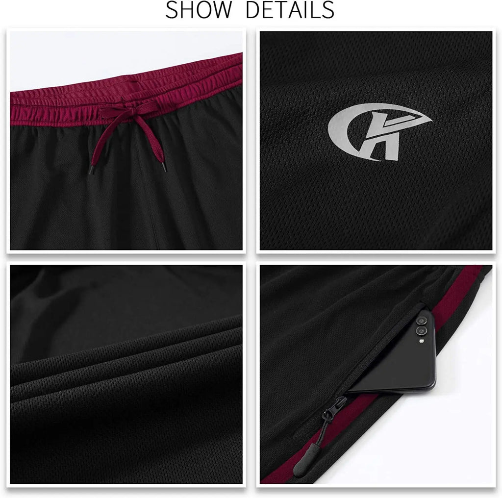 Men Sweatpants Running Sport Pants Drawstring Lightweight Solid Joggers Sport Streetwear Casual Breathable Trousers Tracksuit