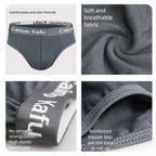 1/3Pcs Men's Briefs Men Bulge Pouch Plus Size Underwear Boy Comfortable Underpants Male Thin Breathable Triangle Sexy Panties