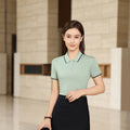 2026 Spring Autumn Cozy Top Women Solid ice silk quick - drying clothesT Shirts Polo Collar Sleeves Comfortable Casual