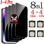 2~4PCS Screen Protector For iPhone 17 16 Pro Max Tempered Glass For iPhone 17e 16e 15 14 13 12 11 Pro Max Phone Film iPhone 17