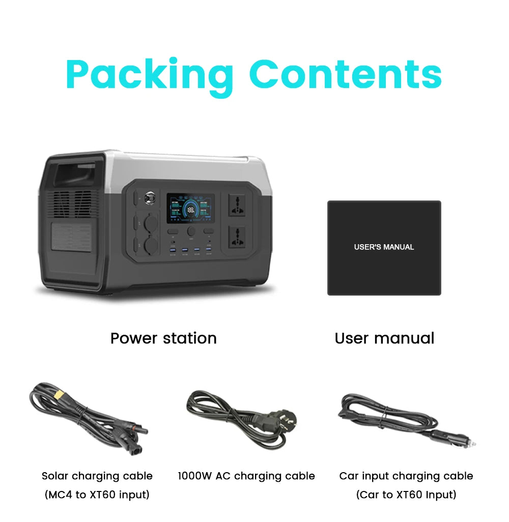 2400W 1800W 500W Portable Power Station Outdoor UPS Function Pure Sine Wave Lifepo4 Batteries 220V портативная эле
