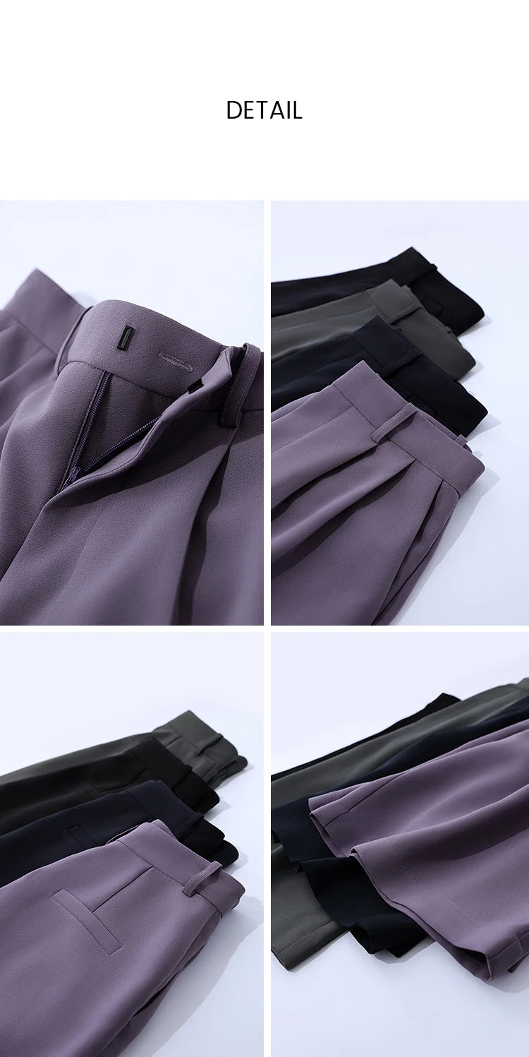 Amii Women's Shorts 2026 Summer New Commuter Versatile Pleated Loose Pants Women's Wide-leg Casual Five-point Pants 12622017