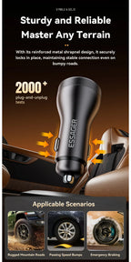 Essager 100W Car Charger USB C Quick Charge PD 45W for iPhone 15 pro 14  Xiaomi Poco Samsung Galaxy S24 Fast Charger Charging