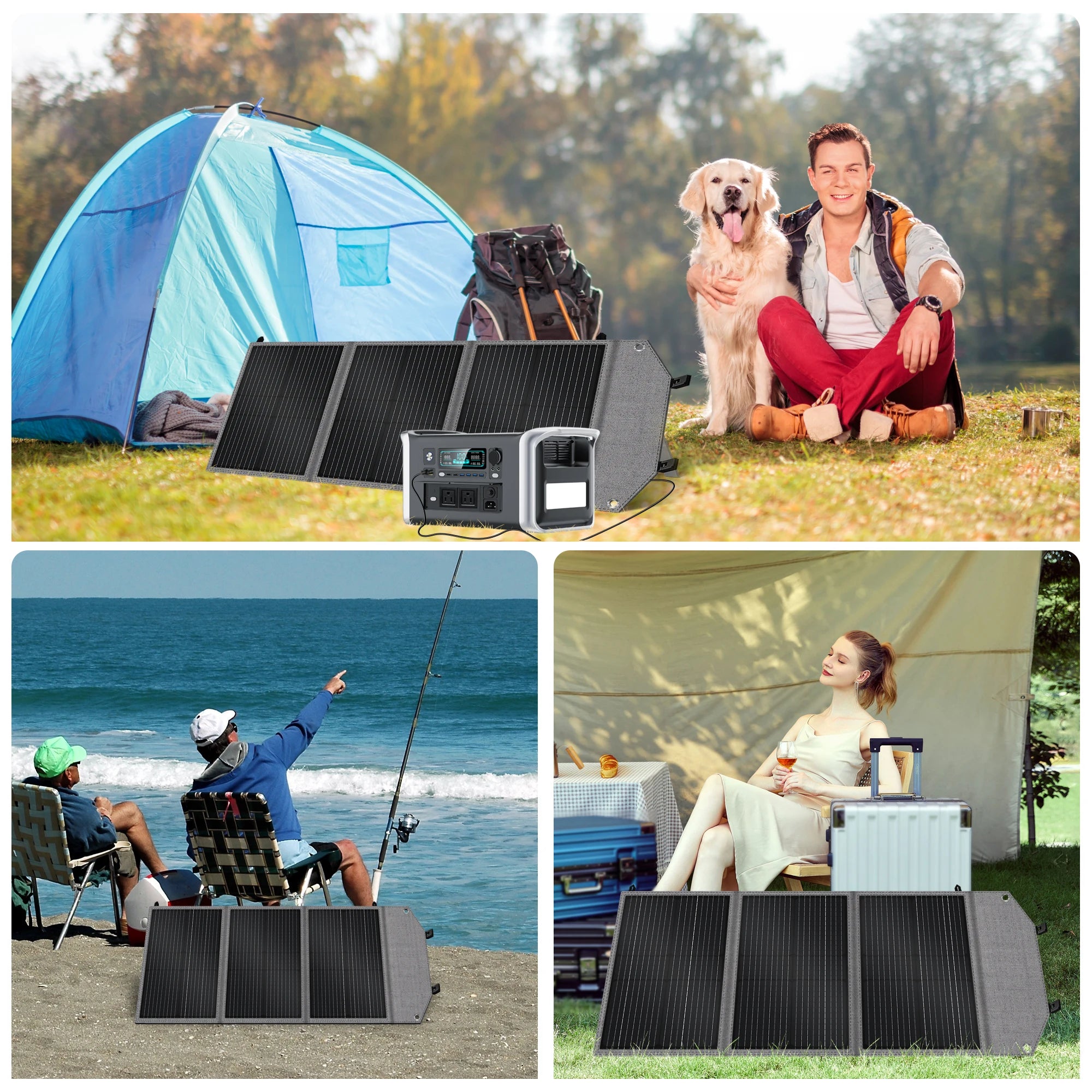 CTOLITY AXP200 Solar Generator Portable Mobile Power Station 200W 192Wh 60000mAh Lifepo4 Battery  for Outdoor Camping RV Home