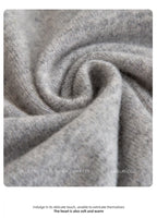 New Fashion Men's 100% Wool Pullover Half-high Collar Sweater Autumn Winter Warm Solid Color Knit Sweater Business Casual Top