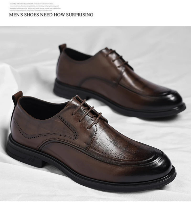 Business Formal British Style Casual Commuting Style Commuting Shoes Wedding Groom Shoes Leather Shoes Men's Four Seasons