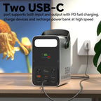 80000mAh Power Bank PD 35W Large Capacity QC 22.5W Fast Charge  Metal Portable Spare Auxiliary Battery With LCD Powerbanks Pack