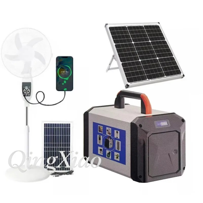 500W Portable Power Station Dual Voltage 110V 220V Solar Generator For Outdoor Camping Fishing And Car Emergency Use Lifepo4