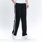 2024 Spring Summer Men's Casual Sweatpants Men Basic Trousers Tracksuit Side Stripe Slim Breathable Sportswear Track Pants