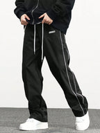 Men's Casual Sweatpants Solid Color Sports Pants Summer Autumn Lightweight Cargo Trousers High Street Loose Straight Trousers