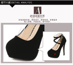 Summer New European American Fashion Cross Ankle Strap High Heels For Women Night Club Party Dress Shoes Comfortable Elegant