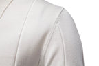 New men's business casual short-sleeved fashion trend knitted POLO shirt with lapel and half-zip pullover design.