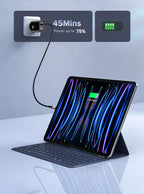 QOOVI GaN 45W USB Charger Fast Charging USB Type C Wall Charger PD QC3.0 Quick Charge For iPhone Samsung S23 S21 Laptop Tablet