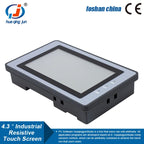 Huaqingjun 4.3 Inch LCD Touch Screen Ethernet RS485 232 Communication DC19-30V LAN RJ45 HMI for PLC