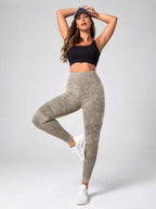 High Waist Seamless Yoga Pants for Women Quick Dry Running Gym Leggings Fitness Tights Leggings Athletic Workout Running Crops