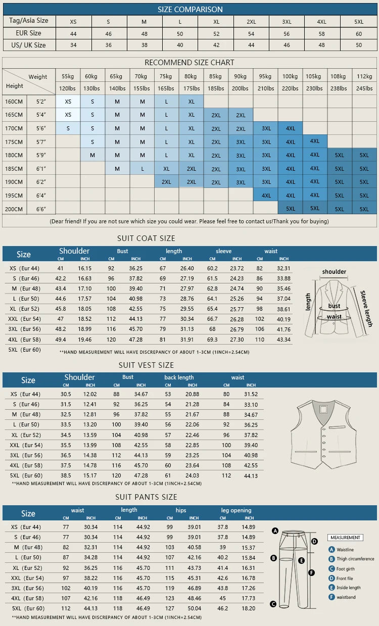 High Quality 3 Piece Checkered Suit Set Dark Blue Stylish Business Office Wedding Formal Outfit Elegant Full Man Dinner Suit