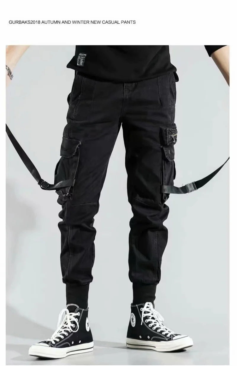 Mens Techwear Sweatpants Y2K Streetwear Jogging Pants Men Hip Hop Street Dance Casual Trousers Vintage Cargo Pant Pantalon Homme