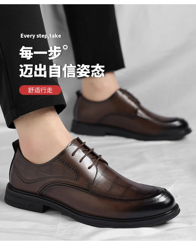 Business Formal British Style Casual Commuting Style Commuting Shoes Wedding Groom Shoes Leather Shoes Men's Four Seasons