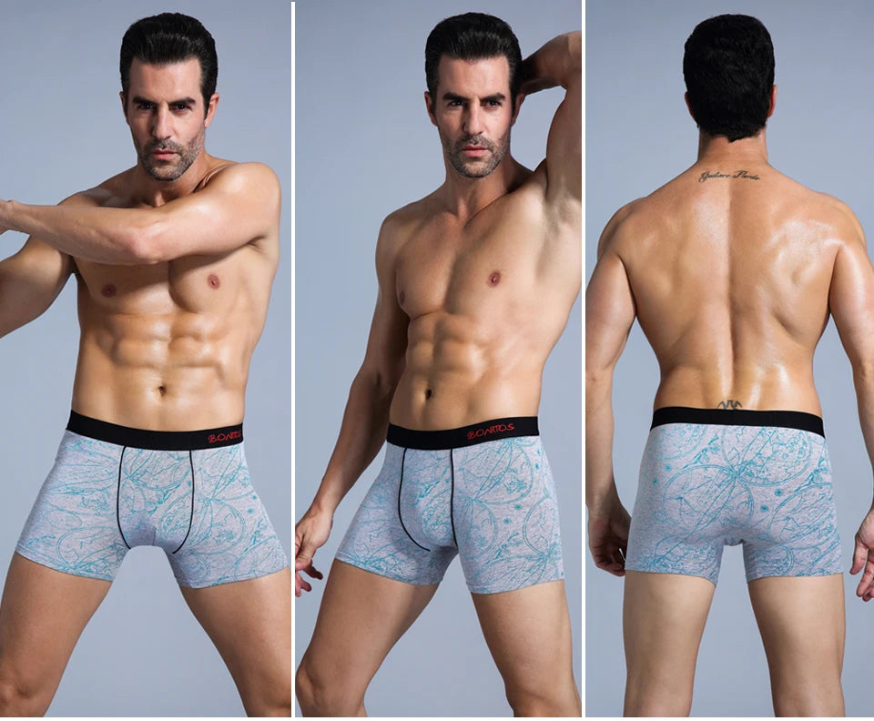 6pcs White Men Panties Cotton Boxers For Man Underwear Pack Brand Male Underpants Slip Sexy Trunks Gift Homme Boxer Shorts