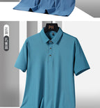 Summer Plus Size 7xl 8xl 9xl Polo Shirt Men Quick Dry Ice Silk Breathable Polo Men's Oversize Business Polo Shirt Brand Clothing