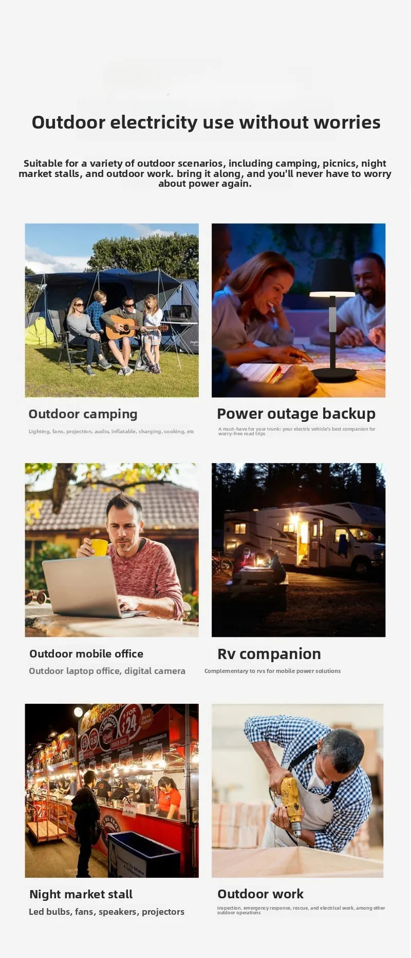 2026 500W Portable Outdoor Emergency Power Station CE Certified Travel Energy Storage Box Household Backup Power Supply