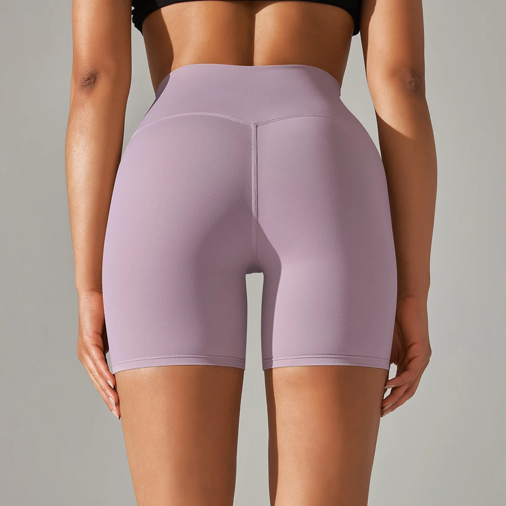 Seamless Yoga Shorts Women Fitness Shorts Running Cycling Shorts Breathable Sports Leggings High Waist Workout Gym Shorts