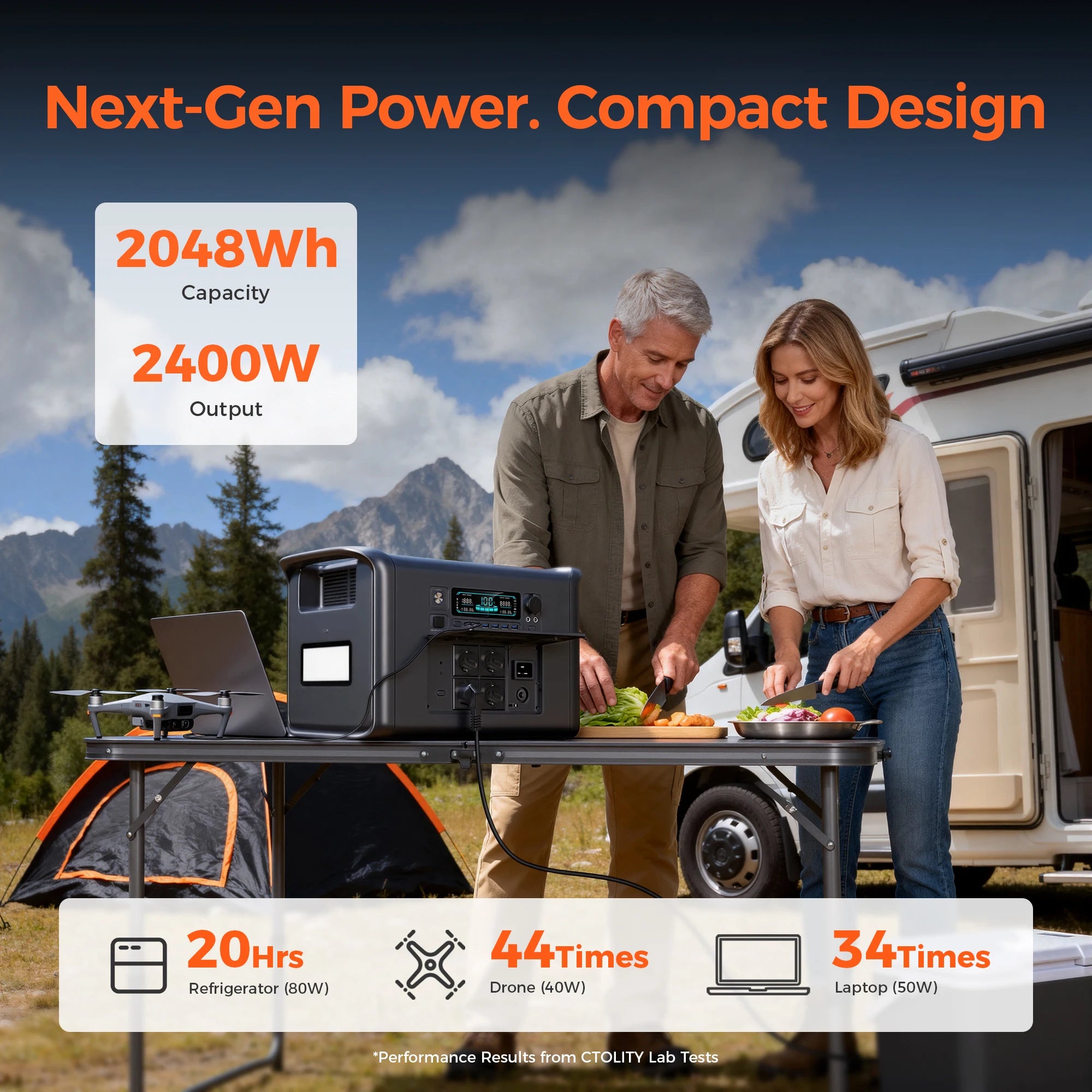 CTOLITY AP1000 1800W Portable Power Station 1024Wh Lifepo4 Battery Power Bank 320000Mah Solar Generator Emergency Power Supply