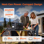 2400W 1800W 500W Portable Power Station Outdoor UPS Function Pure Sine Wave Lifepo4 Batteries 220V портативная эле