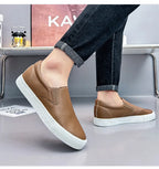 Men's Casual Shoes Grey Brown Flat Bottomed Casual Board Shoes Mens Loafers Man Shoes Casual Sneakers Men