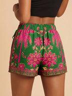 Women's Fashion Minimalist Shorts Tropical Vacation Elegant Casual Printed High Waist Shorts Spring Summer Beach Daily Pants