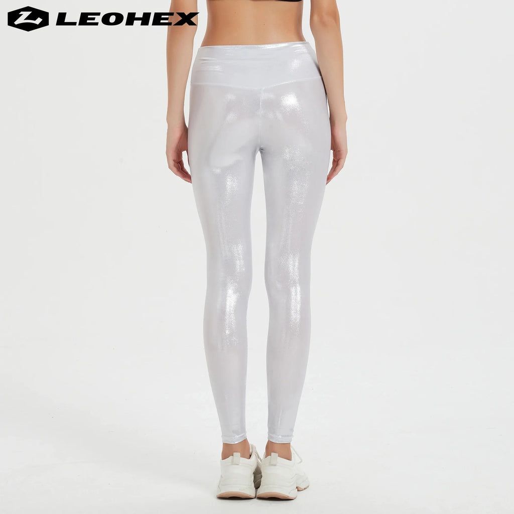 LEOHEX High Waist Yoga Leggings for Women, Breathable Fitness Running Pants, Workout Gym Sports Trousers