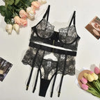 Tornova 2-piece Sexy Lingerie Set G-string Transparent Underwear Lolita Romantic Lingeries Set Sexy Bra Panties Sets Lingerie