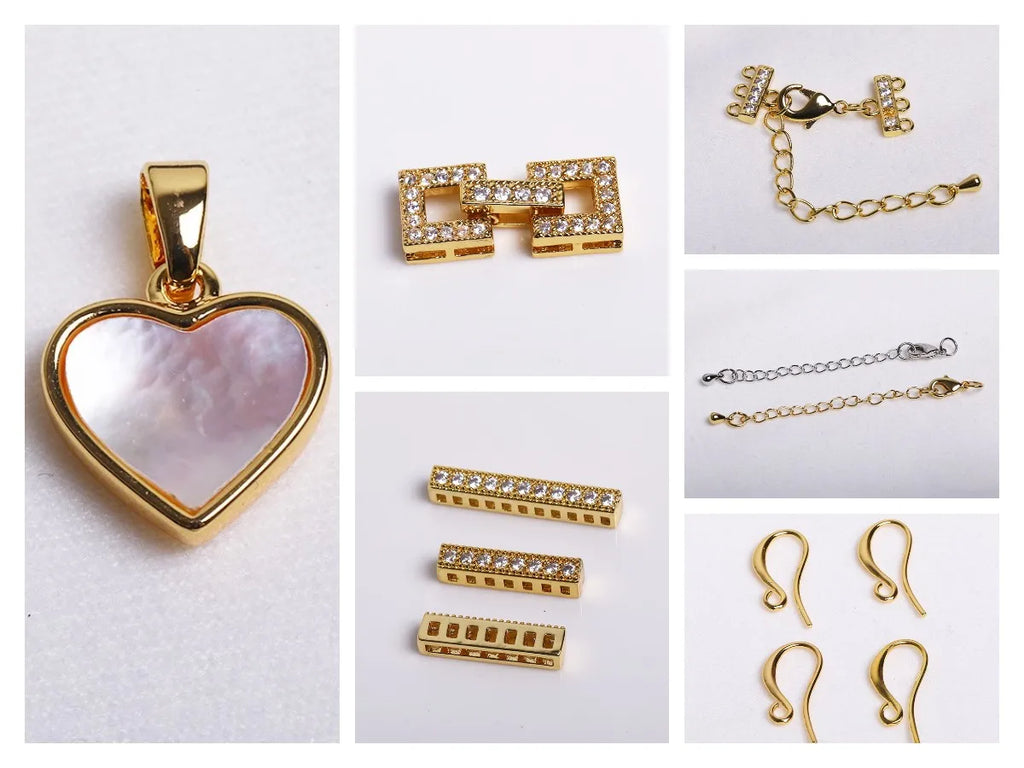 1 Pcs 18K Gold Plated Magnetic Lock For Bracelet Connectors Accessories,Magnetic Fasteners Clasp For DIY Jewelry Making Supplies