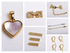 1 Pcs 18K Gold Plated Magnetic Lock For Bracelet Connectors Accessories,Magnetic Fasteners Clasp For DIY Jewelry Making Supplies