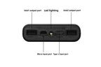 10W 18W 6*18650 Power Bank Battery Box Holder Dual USB Type C Micro 22.5W Fast Charge Shell With Led Lights 18650 Battery Cases