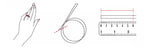 DOREMI 30-90mm Stainless Steel Bamboo Custom Heart Shape Earrings Customize Name Earrings Bamboo Style Custom Hoop Earrings Gift