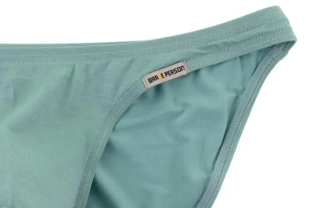BRAVE PERSON Men's Modal Briefs Sexy Underwear Low-rise Solid Underpants 12 Colors Briefs for Man