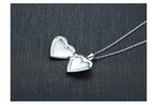 Vnox Light Heart Locket Pendants for Women Men Openable Photo Frame Glossy Stainless Steel Necklaces Family Love Collar