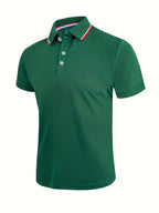 2025 Hot Sale Men's Summer Casual Breathable Comfortable Polo Shirt Men's Solid Color High Quality Short Sleeve T-Shirt