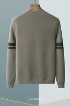 Autumn And Winter New Casual Wool Knit Cardigan Men's Fashion V-Neck Solid Color Shirt Loose Sweater Coat