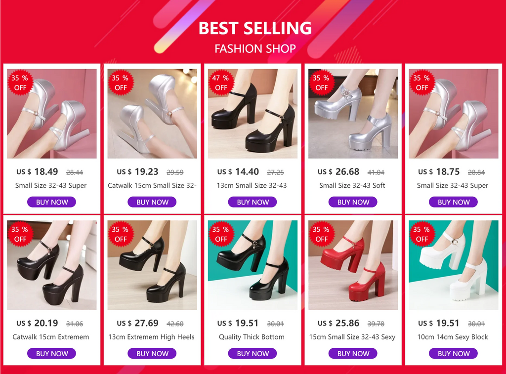 15cm Small Size 32-43 Extremem Block High Heels Shoes 2026 Fall Shallow Thick Chunky Platform Shoes Women Pumps Sexy Model Party