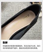 Beige Pointed Toe Kitten Heel Pumps Slip On Dress Shoes Comfortable Non Slip For Business Office Wedding Party Daily Wear  New